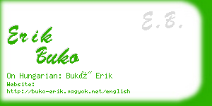 erik buko business card